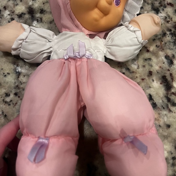 Vintage 1991 Fisher Price Puffalump KIDS plush PINK Baby Doll with Bunny Ears - Picture 4 of 7